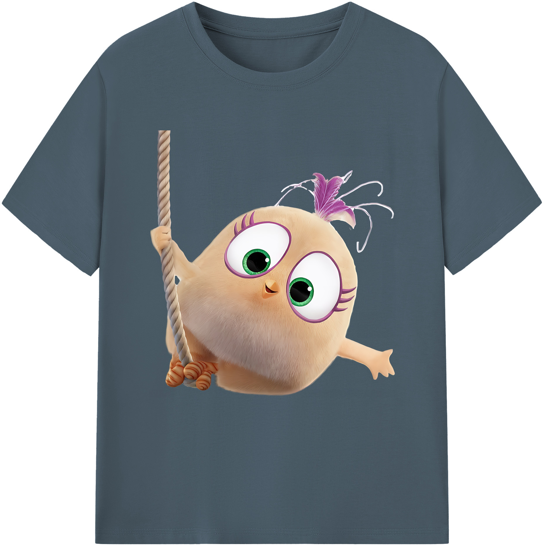 （画像用） Angry Birds アングリーバード 綿100％半袖Tシャツ（フロントプリント）